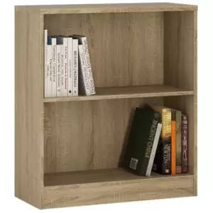 image of 4 You Low Wide Bookcase In Sonama Oak