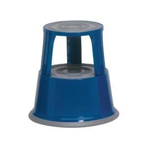 image of 5 Star Spring loaded Mobile Step Stool Blue