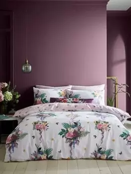 Image of Bridgerton By Catherine Lansfield Wallflower Duvet Cover Set