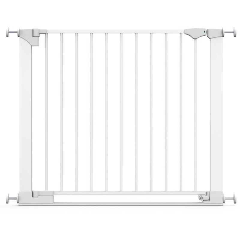 Image of Safetots Safestep Gate, White, 89Cm - 96Cm, Extra Low Walkthough, 74Cm Extra Wide Doorway, One Piece Extra Wide Baby Gate