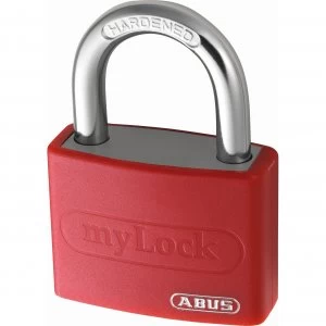 Abus T65AL Series Aluminium Padlock 40mm Red Standard