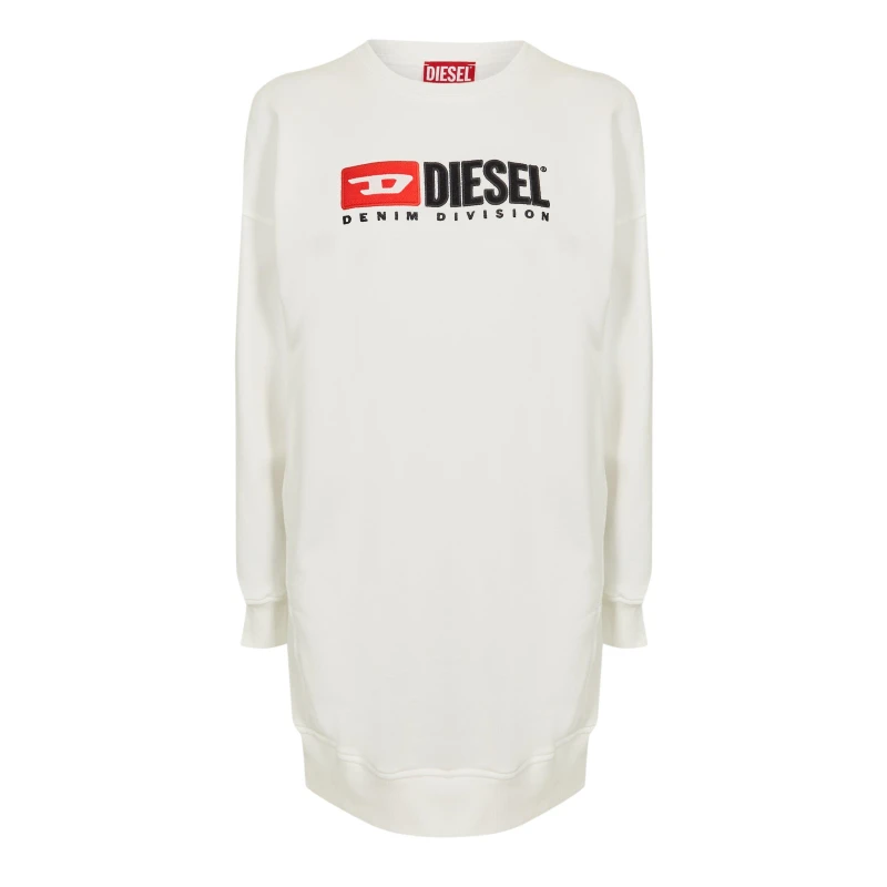 Image of Diesel Womens Long Maxi Dress Bright White female 14