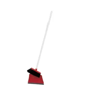 image of Long Handled Plastic Dustpan & Brush Set