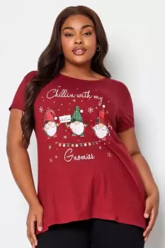 Image of 'Chillin With My Gnomies' Christmas T-Shirt