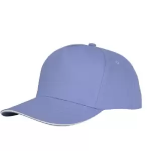 Image of Bullet Unisex Ceto 5 Panel Sandwich Cap (One Size) (Light Blue)