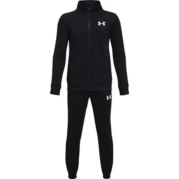 Image of Under Armour Armour Knit Track Suit Junior Boys - Black 9 - 10 Years