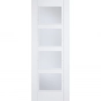 Image of Vancouver - Clear Glazed White Primed Internal Door - 1981 x 762 x 35mm