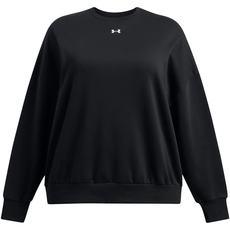 Image of Under Armour Womens Rival Os Crew Sweatshirt Black female 16 (XL)