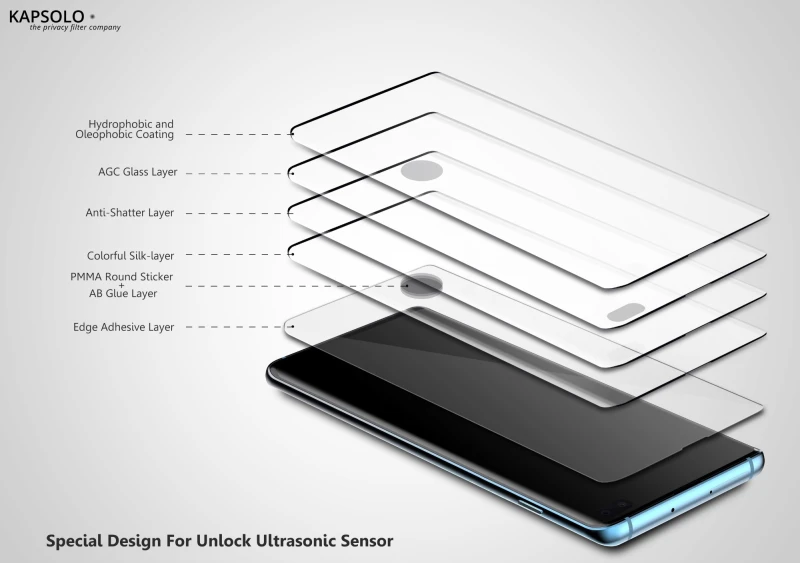 Image of KAPSOLO Tempered GLASS samsung galaxy note20 ultra 5g Sreen Protection