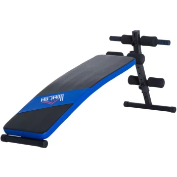 Image of Homcom - Sit Up Bench AB Abdominal Crunch Weight Training Adjustable Workout Gym