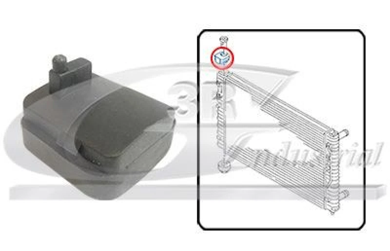 Image of 3RG Radiator mount 3RG 80708