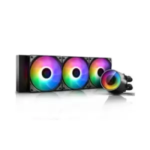 image of DeepCool Castle 360 RGB V2 Processor All-in-One liquid cooler 12cm Black