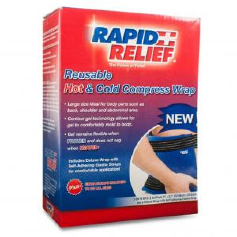 Image of Rapid Aid Deluxe Reusable Hot / Cold Compress Wrap 9???X 13???