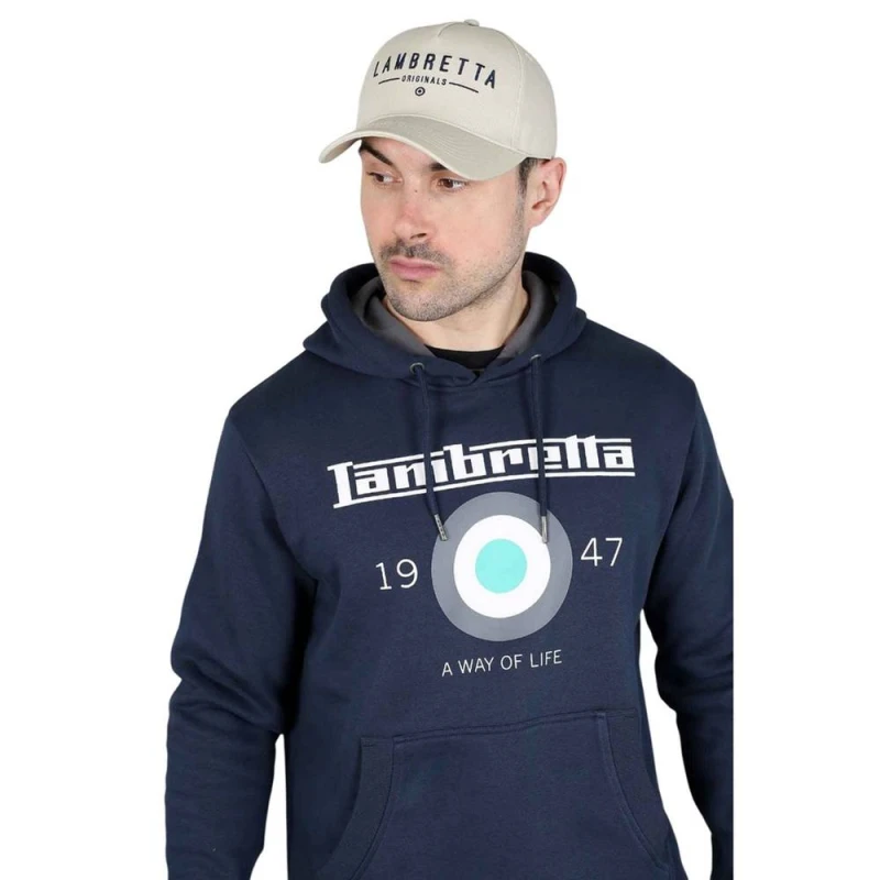Image of Lambretta Mens Originals Baseball Cap in Stone Stone Male One Size