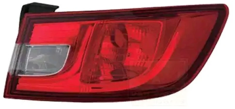 Image of VAN WEZEL 4373922 Rear light Outer section, with bulb holder, Right Combination Rearlight (391)