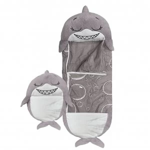 image of Happy Nappers Grey Shark Medium Sleeping Bag