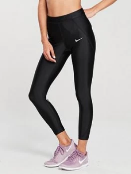 Image of Nike Running Speed Just Do It 78 Tight Black Size L Women