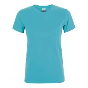 Image of SOLS Womens/Ladies Regent Short Sleeve T-Shirt (L) (Atoll blue)