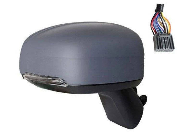 Image of ALKAR 6140691 Wing mirror Right, Electric, Convex, primed Outside Mirror (50)