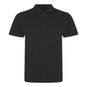 Image of AWDis Mens Tri-Blend Polo Shirt (XXL) (Heather Black)