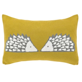 image of Scion Mustard 'Spike' cushion - cushion