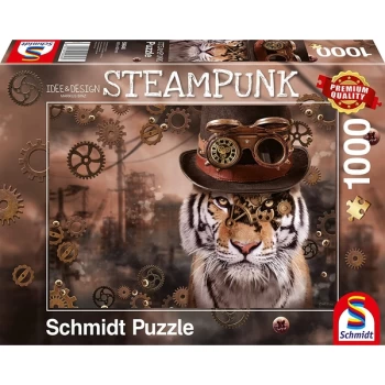 Image of Markus Binz: Steampunk Tiger Jigsaw Puzzle - 1000 Pieces