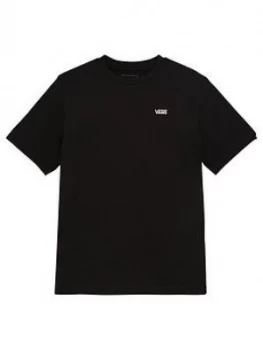 image of Vans Childrens Left Chest Logo Short Sleeve T-Shirt - Black