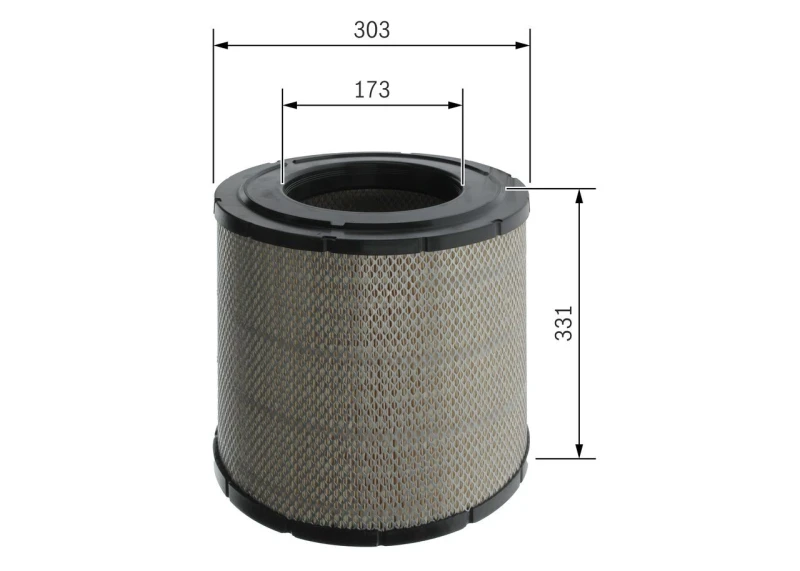 Image of Bosch F 026 400 275 Air filter Filter Insert Air Filter (8)