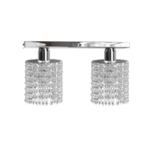 Image of Diament Twin Ceiling Spotlight Hanging Droplets, 50cm, 2x E27