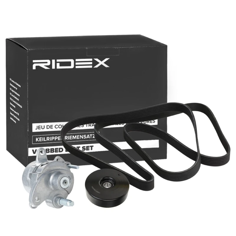 Image of RIDEX 542R0750 V-ribbed belt set V-Ribbed Belt Set (542)