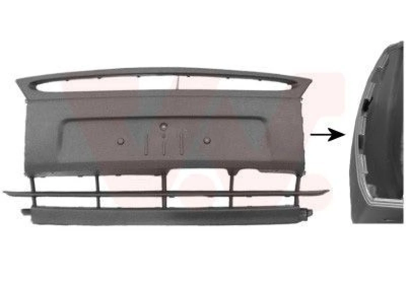 Image of VAN WEZEL Bumper VAN WEZEL 1865570