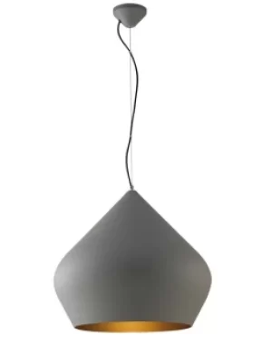 Image of Tholos Dome Ceiling Pendant, Grey, E27