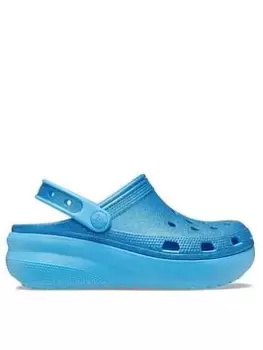 Crocs CROCS CLASSIC CROCS GLITTER CUTIE SANDAL, Blue, Size 11 Younger