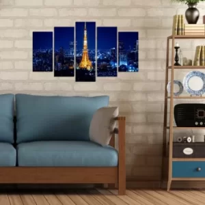 Image of 5MX-150 Multicolor Decorative MDF Painting (5 Pieces)