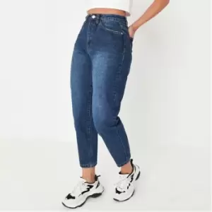 image of Missguided MOM JEANS - Blue