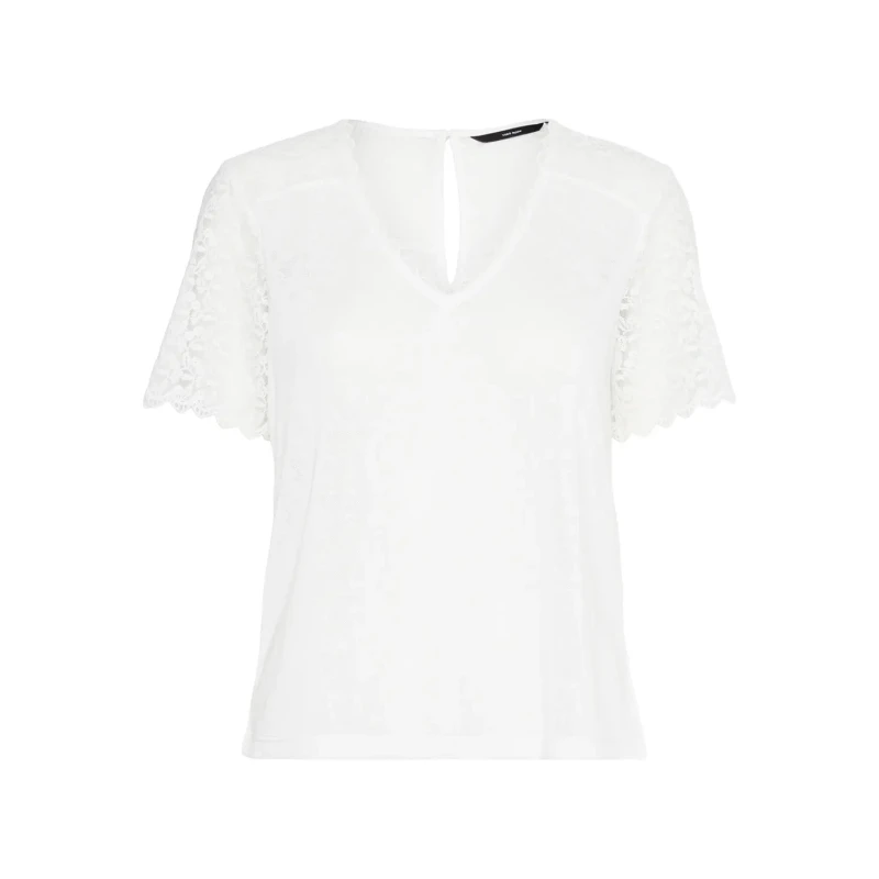 Image of Vero Moda Womens T-Shirt Vero Moda Mora Blanc Female L