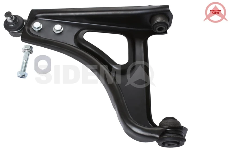 Image of SIDEM 5572 Suspension arm Control Arm, Sheet Steel, Front Axle Left, with fastening material Sheet Steel Track Control Arm (273)