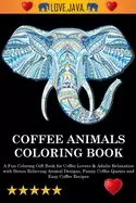 Image of coffee animals coloring book