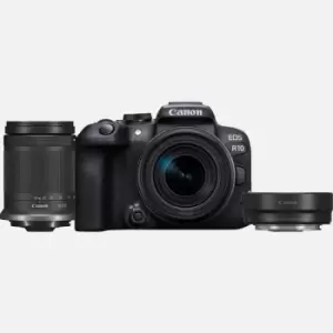 Image of Canon EOS R10 Mirrorless Camera + RF-S 18-150mm F3.5-6.3 IS STM Lens + Mount Adapter EF-EOS R