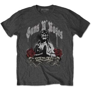 Image of Guns N' Roses - Death Men Mens Large T-Shirt - Charcoal Grey