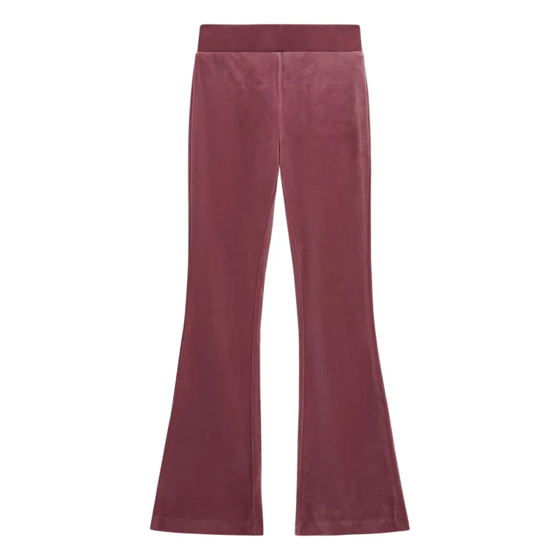 Image of Guess Girls velvet joggers Guess Rouge Female 12 ans