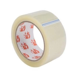 Image of 5 Star Office Packaging Tape Low Noise Polypropylene 48mm x 66m Clear Pack of 6