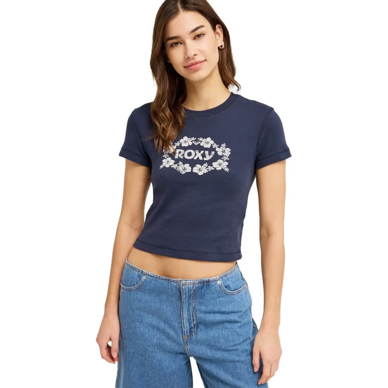 Image of Roxy Womens T-Shirt Roxy Sea You Later Bleu Female L
