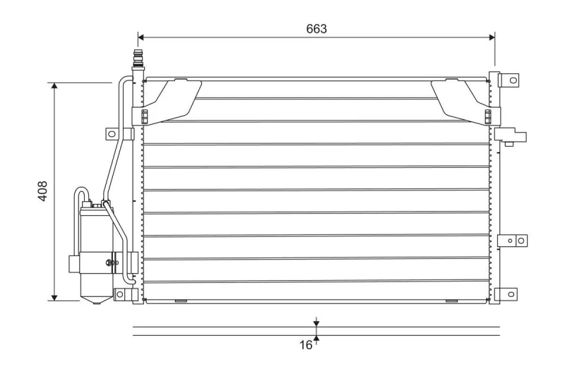 Image of Air conditioning condenser VALEO 822746
