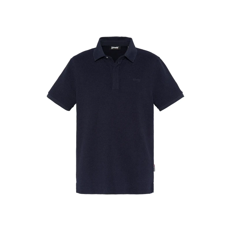 Image of Schott Polo Schott Maille Bleu Male L