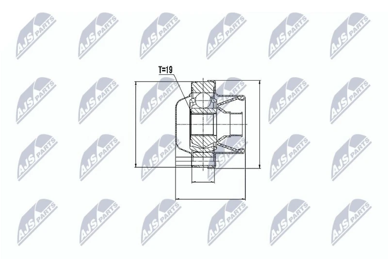 Image of NTY Drive shaft coupler NTY NPW-VV-005