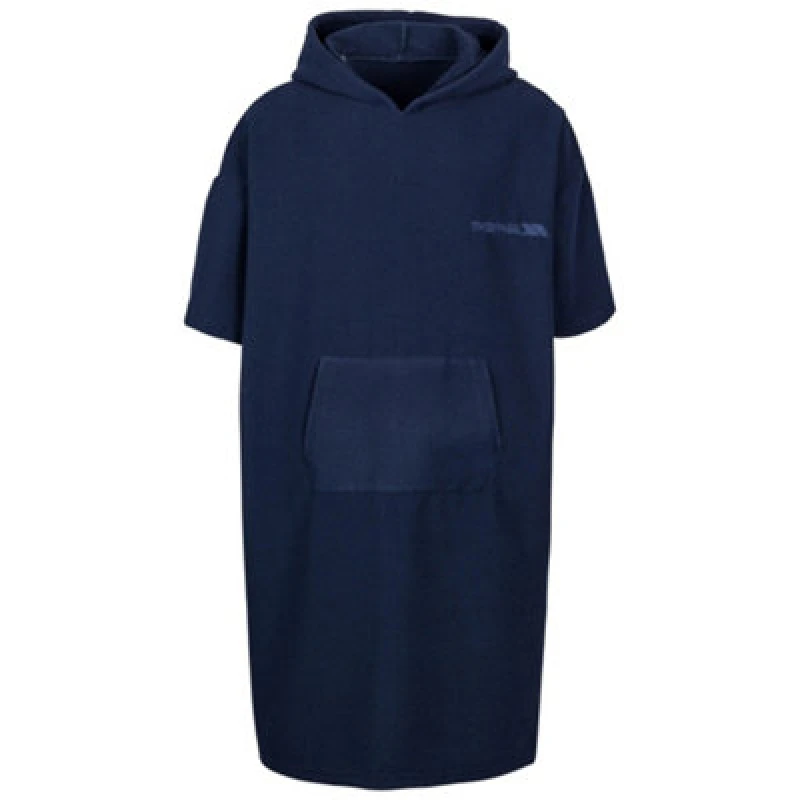 Image of Trespass Towelhood Towelling Hooded Poncho Navy unisex