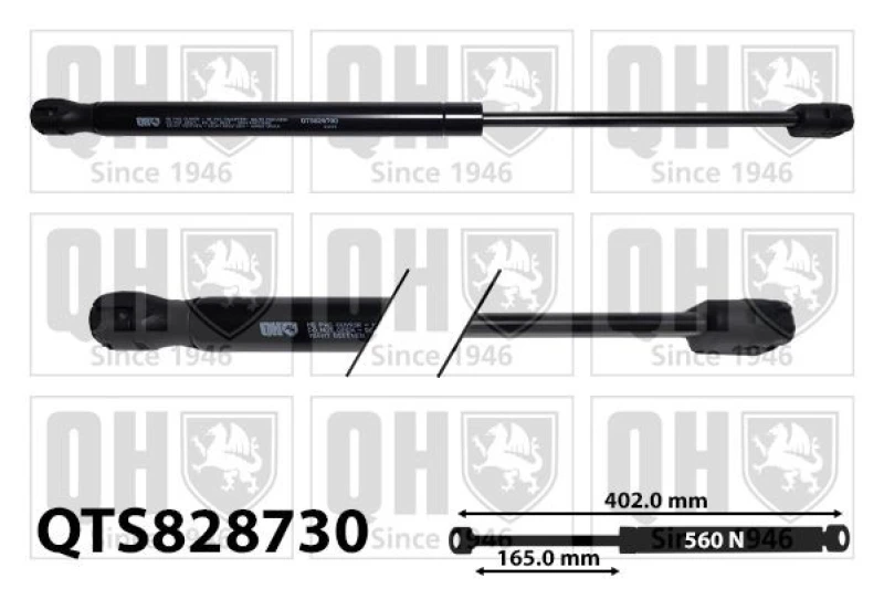 Image of QUINTON HAZELL Tailgate strut QUINTON HAZELL QTS828730