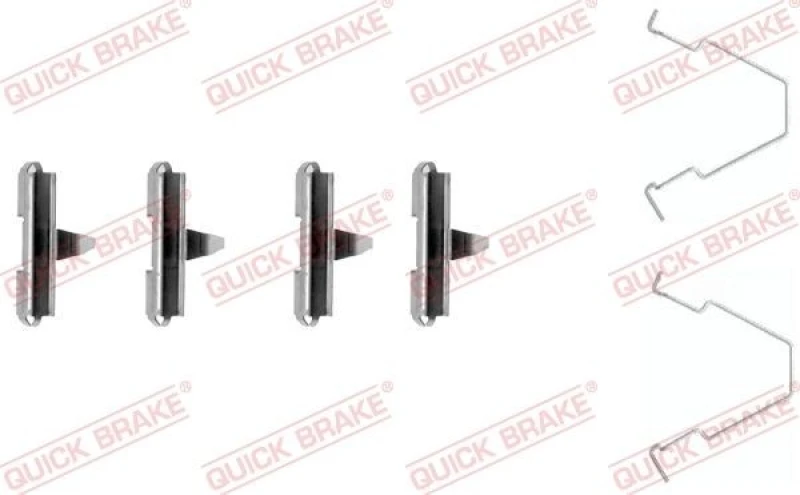 Image of QUICK BRAKE Brake pad fitting kit QUICK BRAKE 109-1270