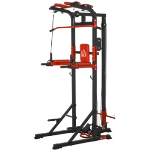Image of HOMCOM Pull Up Bar Station Power Tower for Home Gym Traning Workout Equipment Arms, Legs, Waist, Buttocks, Abdomen Exercise